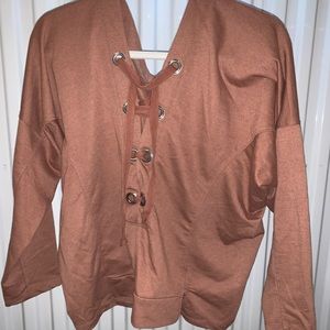 Lace front Woman’s top long sleeve